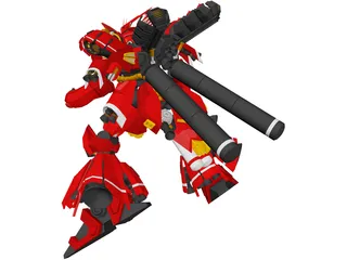 Sazabi Gundam 3D Model preview