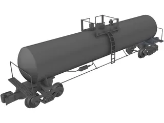 Tank Car 3D Model preview