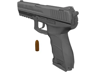 Heckler & Koch P30L 3D Model preview