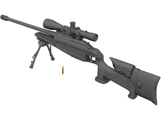 Blaser R93 LRS2 3D Model preview