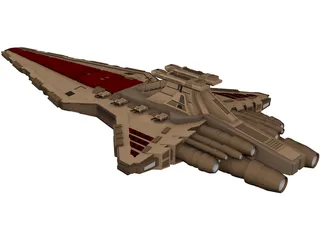 Star Wars Venator 3D Model preview