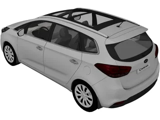 Kia Carens [Rondo] (2013) 3D Model preview