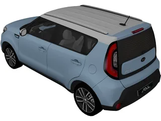 Kia Soul (2014) 3D Model preview