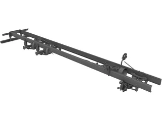 Chassis Scania 3D Model preview