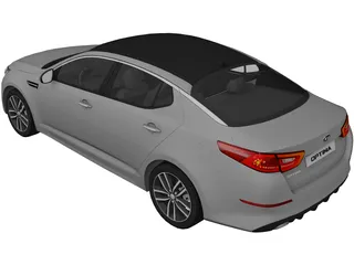 Kia Optima (2014) 3D Model preview