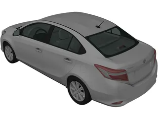 Toyota Yaris Sedan (2015) 3D Model preview