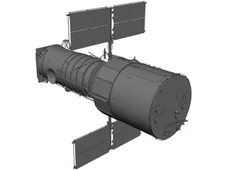 Hubble Space Telescope 3D Model preview