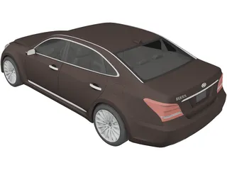 Hyundai Equus (2014) 3D Model preview