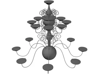 Ceiling Lamp 3D Model preview