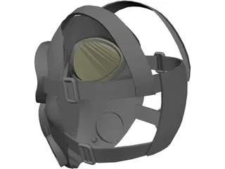 Gas Mask 3D Model preview