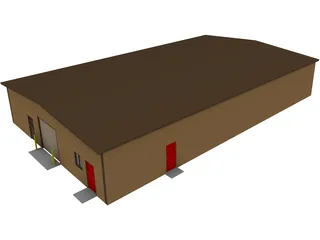Warehouse 3D Model preview