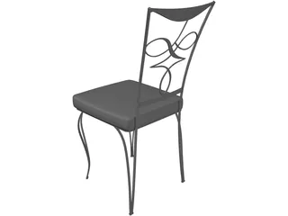 Cast Iron Chair 3D Model preview