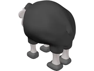 Baa Baa Black Sheep 3D Model preview