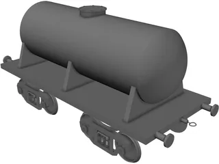 Tank Car 3D Model preview