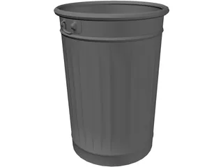 Dustbin 3D Model preview