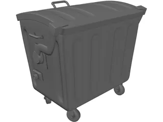 Trash Container 3D Model preview