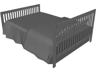 Bed 3D Model preview