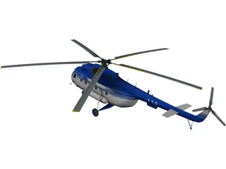 Mil Mi-17 Romanian Police 3D Model preview