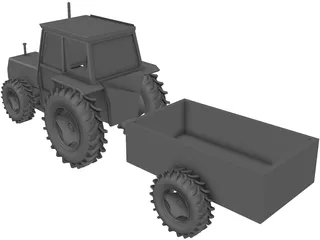 Tractor 3D Model preview