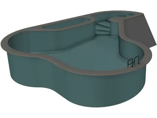 Swimming Pool 3D Model preview