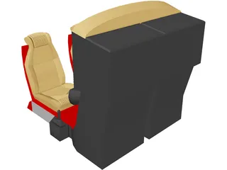 Head-to-Head Arcade Game 3D Model preview