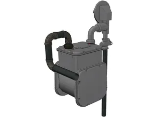 Gas Meter 3D Model preview