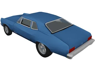 Chevrolet Nova SS (1972) 3D Model preview