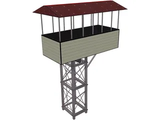 Flag Stand 3D Model preview