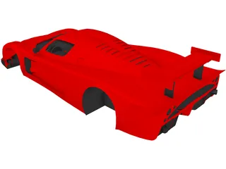 Maserati MC12 Body 3D Model preview