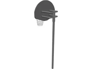 Basketball Street Hoop 3D Model preview
