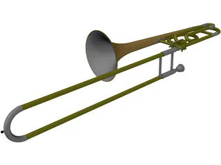 Trombone 3D Model preview