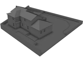 Family House 3D Model preview