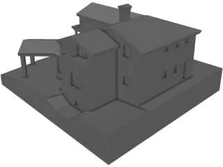 Family House 3D Model preview