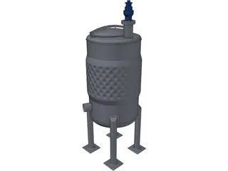 Wine Fermenter 3D Model preview