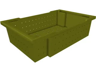 Grape Harvesting Bushel 3D Model preview