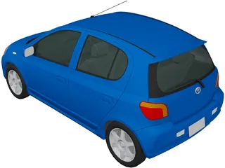 Toyota Vitz (2002) 3D Model preview