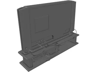 Phillips PlasmaVision TV 3D Model preview