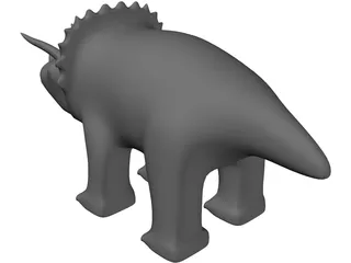 Triceratops Toy 3D Model preview