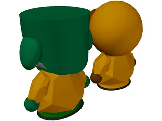 South Park Characters 3D Model preview