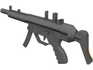 H&K MP5 3D Model preview