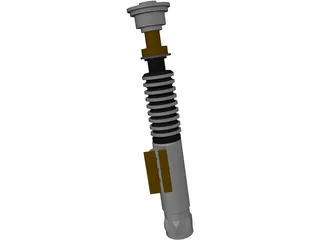 Luke Skywalker Lightsaber 3D Model preview