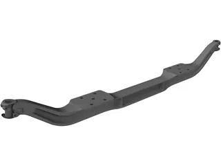 Front Axle 3D Model preview
