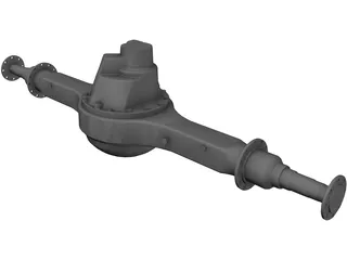 Rear Axle 3D Model preview