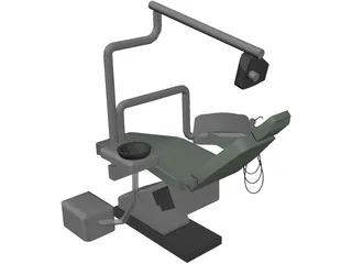 Odontological Chair 3D Model preview