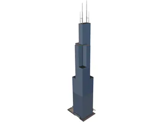 Sears Tower 3D Model preview