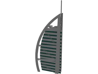 Burj al arab 3D Model preview
