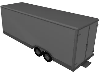 Trailer 22inch Wells Cargo 3D Model preview