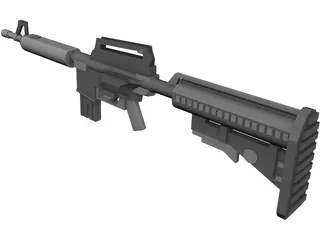 M4A1 3D Model preview