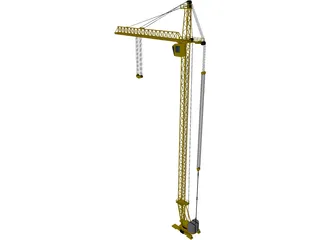 Tower Crane 3D Model preview