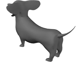 Dachshund 3D Model preview